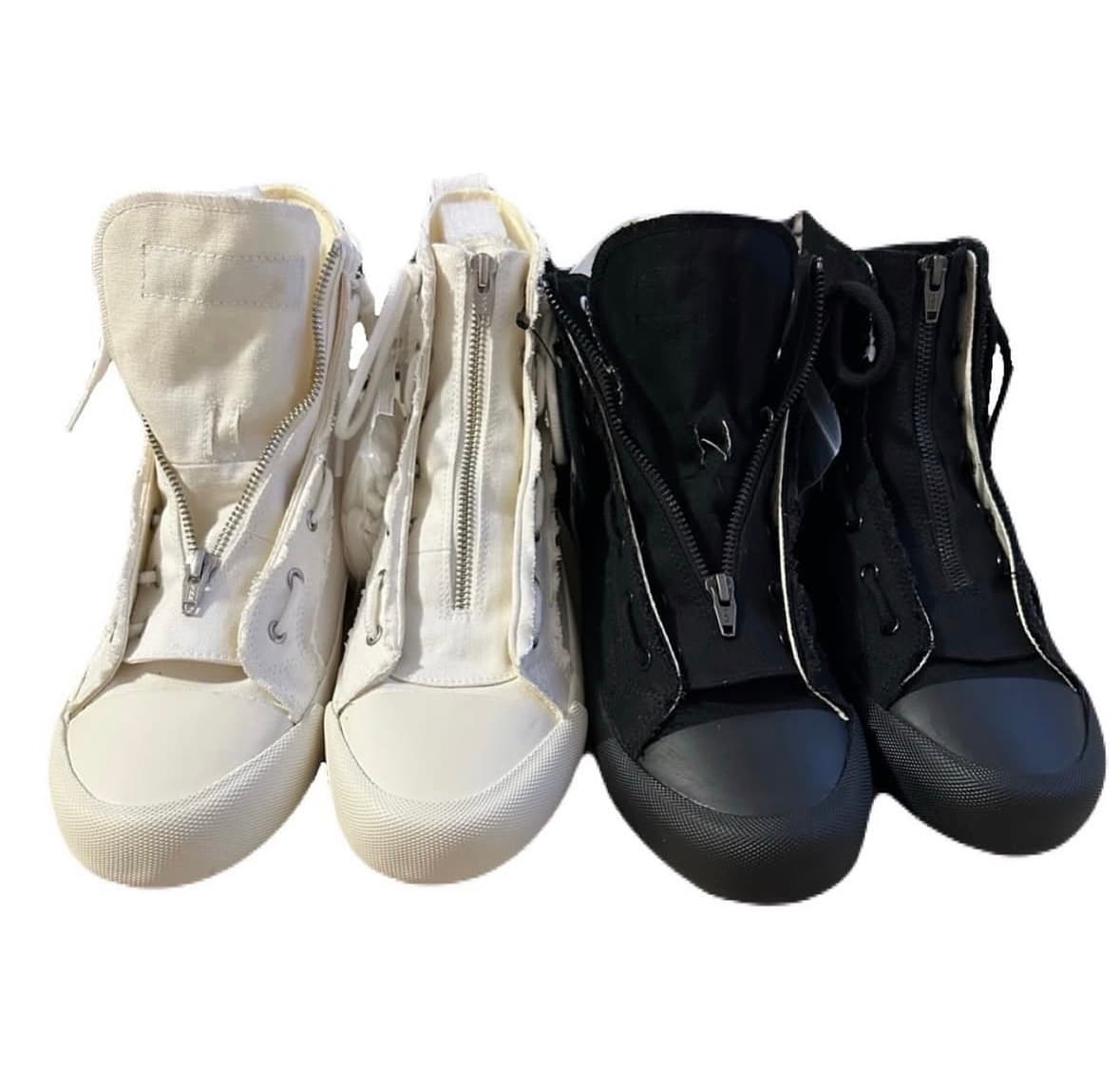 High top sneakers white