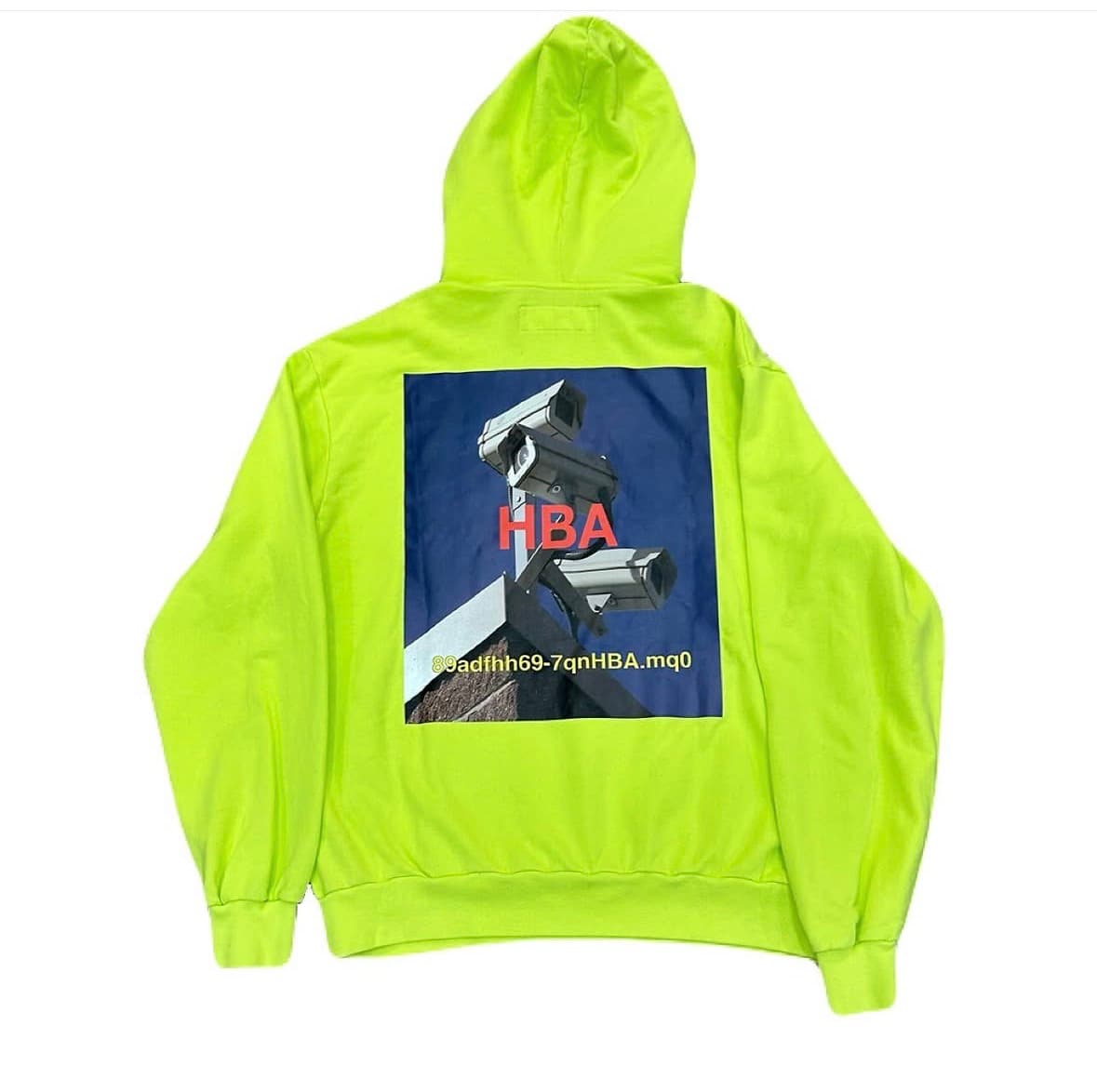 HBA Lime green camera hoodie