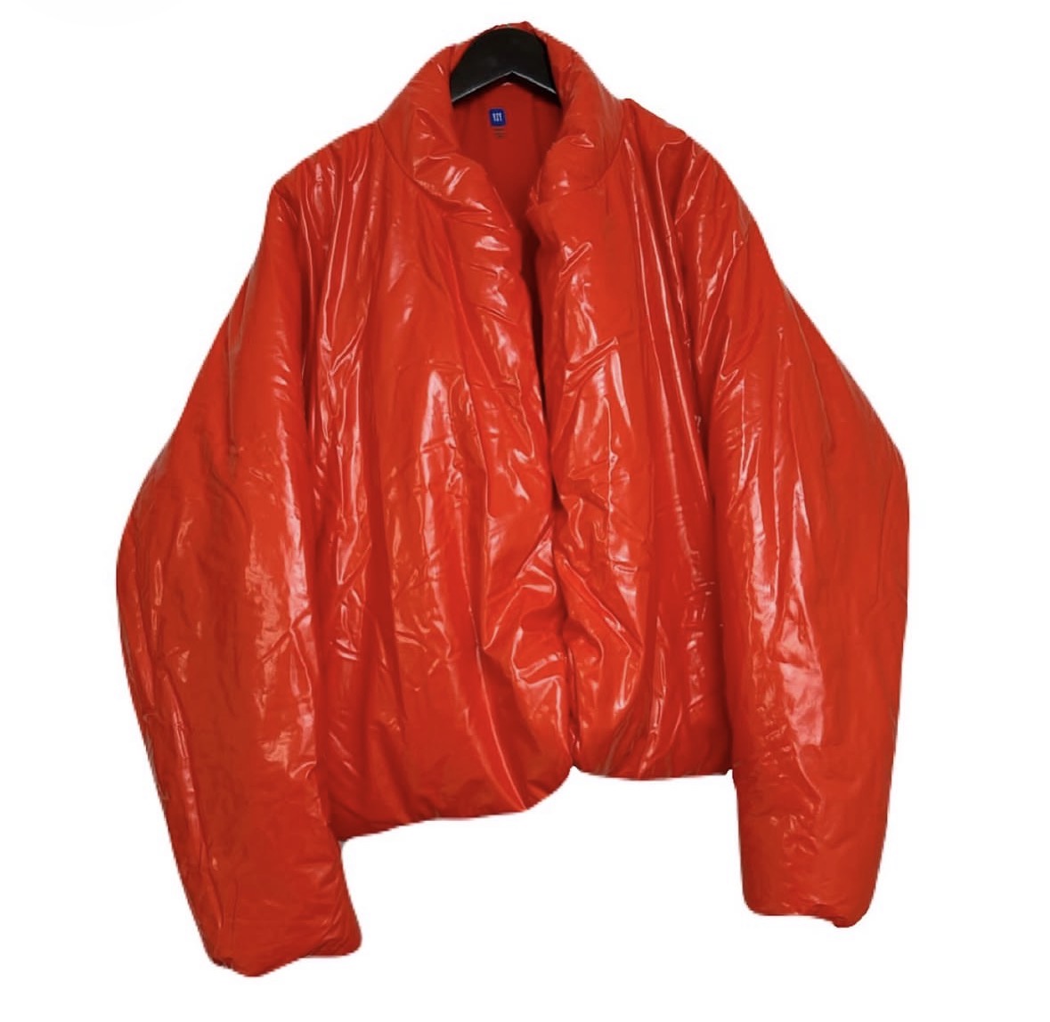 Red round jacket