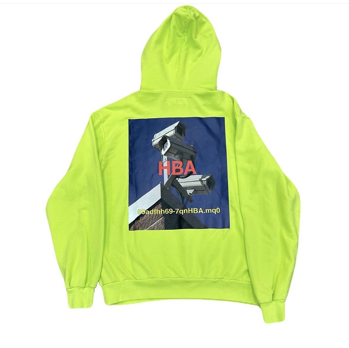 HBA Lime green camera hoodie